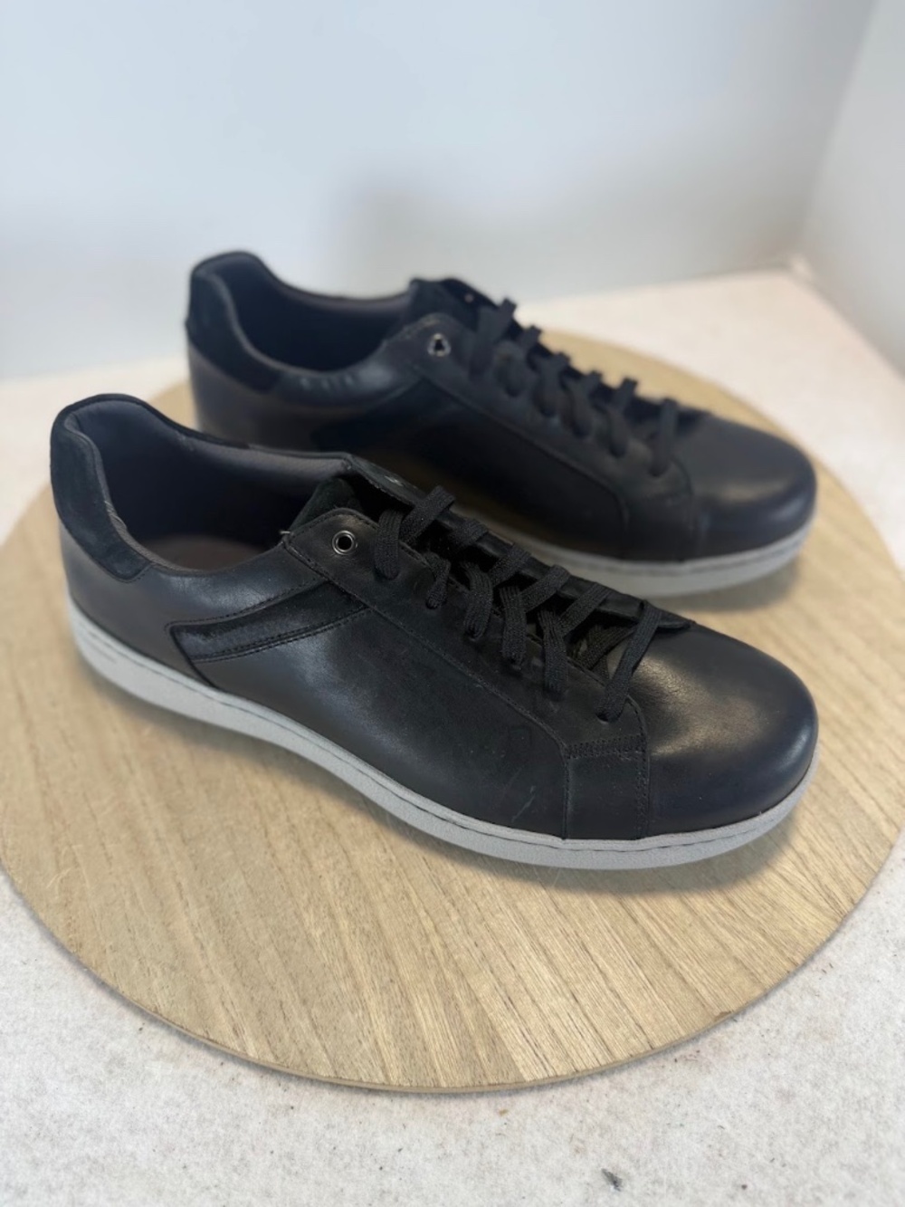 Dansko Men’s Size 46 Black Leather Lace Up Casual Sneakers Shoes NWOT